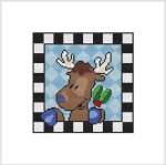 Country Christmas Checkered - REINDEER (image for) Country Christmas Checkered - REINDEER